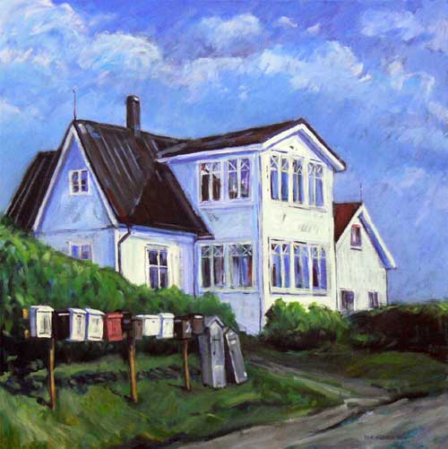 Haus Peters Tetenbüll: Saisonstart mit einer Ausstellung des Kieler Malers Thorsten K. Hiebner