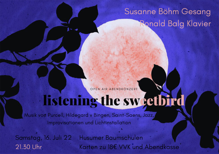 Konzerte in Husum und Flensburg: Listening the sweet bird