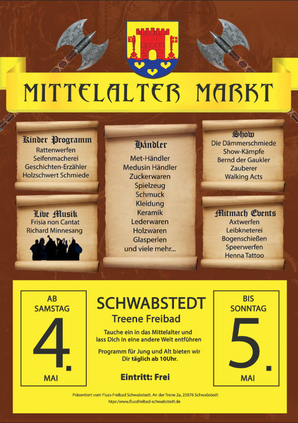 Großer Mittelalter Markt in Schwabstedt
