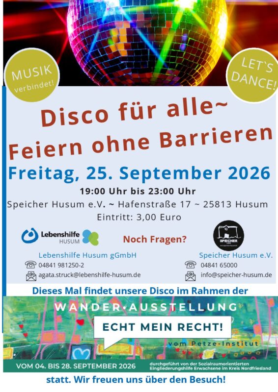 Disco für alle – Feiern ohne Barrieren!